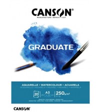 Canson Graduate 250 gr A3 20yp Aquarella & Watercolor Blok